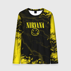 Лонгслив мужской Nirvana молнии, цвет: 3D-принт