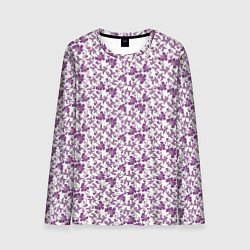 Мужской лонгслив Фиолетовая гжель