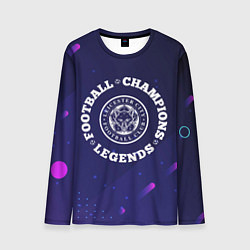 Лонгслив мужской Leicester City Легенды Чемпионы, цвет: 3D-принт