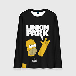 Лонгслив мужской LINKIN PARK ГОМЕР СИМПСОН, SIMPSONS, цвет: 3D-принт