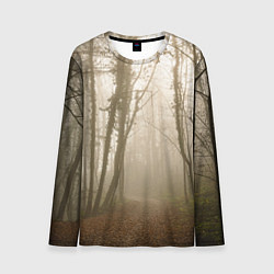 Лонгслив мужской Туманный лес на восходе, цвет: 3D-принт