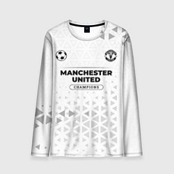 Лонгслив мужской Manchester United Champions Униформа, цвет: 3D-принт
