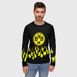 Лонгслив мужской Borussia пламя, цвет: 3D-принт — фото 2
