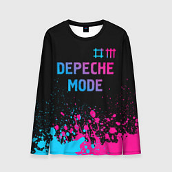 Мужской лонгслив Depeche Mode Neon Gradient