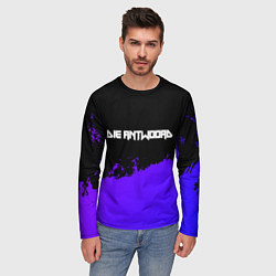 Лонгслив мужской Die Antwoord Purple Grunge, цвет: 3D-принт — фото 2