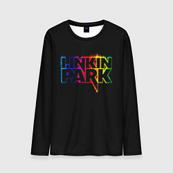 Лонгслив мужской Linkin Park neon, цвет: 3D-принт
