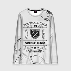 Лонгслив мужской West Ham Football Club Number 1 Legendary, цвет: 3D-принт