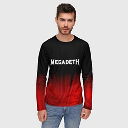 Лонгслив мужской Megadeth Red Plasma, цвет: 3D-принт — фото 2