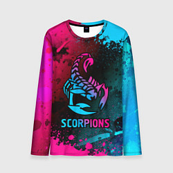 Мужской лонгслив Scorpions Neon Gradient