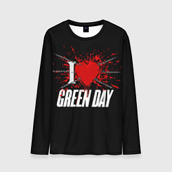 Лонгслив мужской Green Day Сердце, цвет: 3D-принт