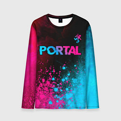 Мужской лонгслив Portal Neon Gradient