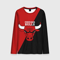 Лонгслив мужской Chicago Bulls NBA, цвет: 3D-принт