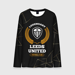 Лонгслив мужской Лого Leeds United и надпись Legendary Football Clu, цвет: 3D-принт