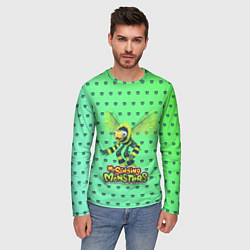 Лонгслив мужской My singing Monsters - Жужук, цвет: 3D-принт — фото 2