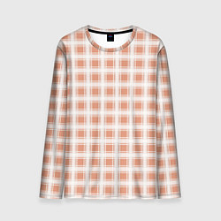 Мужской лонгслив Light beige plaid fashionable checkered pattern