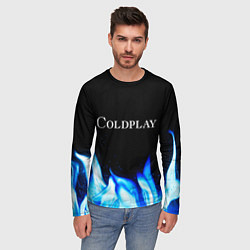 Лонгслив мужской Coldplay Blue Fire, цвет: 3D-принт — фото 2
