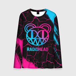 Мужской лонгслив Radiohead - neon gradient