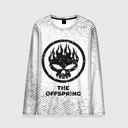 Мужской лонгслив The Offspring с потертостями на светлом фоне