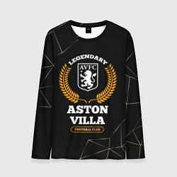 Мужской лонгслив Лого Aston Villa и надпись legendary football club