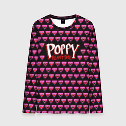 Мужской лонгслив Poppy Playtime - Kissy Missy Pattern - Huggy Wuggy