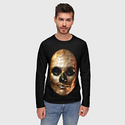 Лонгслив мужской Золотая маска Хэллоуин, цвет: 3D-принт — фото 2