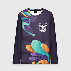 Лонгслив мужской Free Fire graffity splash, цвет: 3D-принт