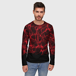 Лонгслив мужской Пиксельная абстракция, цвет: 3D-принт — фото 2