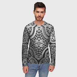 Лонгслив мужской Кружевная кольчуга, цвет: 3D-принт — фото 2