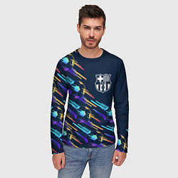Лонгслив мужской Barcelona градиентные мячи, цвет: 3D-принт — фото 2
