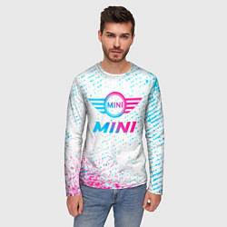 Лонгслив мужской Mini neon gradient style, цвет: 3D-принт — фото 2