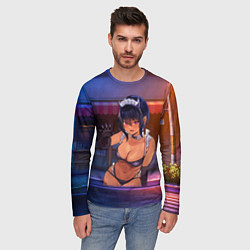 Лонгслив мужской Моя новая горничная очень подозрительна, цвет: 3D-принт — фото 2