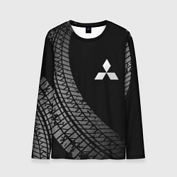 Лонгслив мужской Mitsubishi tire tracks, цвет: 3D-принт