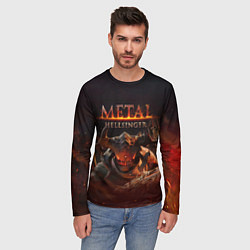 Лонгслив мужской Полудемон Metal Hellsinger, цвет: 3D-принт — фото 2