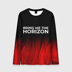 Мужской лонгслив Bring Me the Horizon red plasma