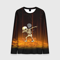Лонгслив мужской Skeletons dab - dark forest, цвет: 3D-принт