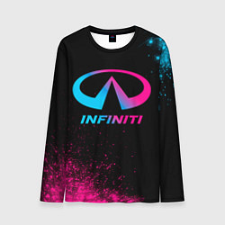 Лонгслив мужской Infiniti - neon gradient, цвет: 3D-принт