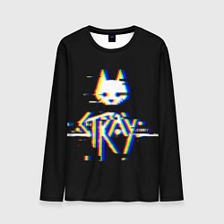 Мужской лонгслив Stray glitch logo