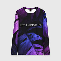 Мужской лонгслив Joy Division neon monstera