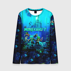 Мужской лонгслив Minecraft water