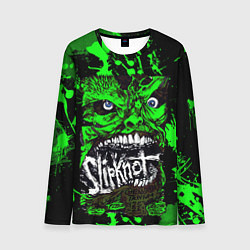 Лонгслив мужской Slipknot - green monster по, цвет: 3D-принт