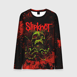 Лонгслив мужской Slipknot череп, цвет: 3D-принт