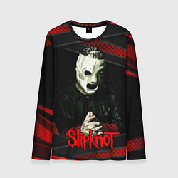 Мужской лонгслив Slipknot black & red