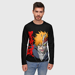 Лонгслив мужской Ичиго Куросаки - облик пустого, цвет: 3D-принт — фото 2