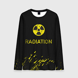 Мужской лонгслив Radiation - радиационная опасность