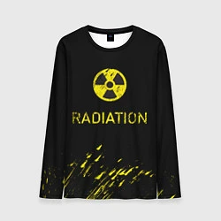 Лонгслив мужской Radiation - радиационная опасность, цвет: 3D-принт