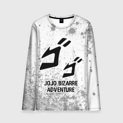 Лонгслив мужской JoJo Bizarre Adventure glitch на светлом фоне, цвет: 3D-принт