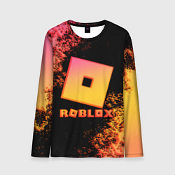 Лонгслив мужской Roblox logo gradient, цвет: 3D-принт