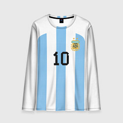 Лонгслив мужской Месси Аргентина ЧМ 2022, цвет: 3D-принт