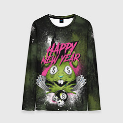 Мужской лонгслив Geen rabbit happy new year