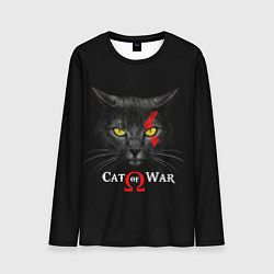 Мужской лонгслив Cat of war collab